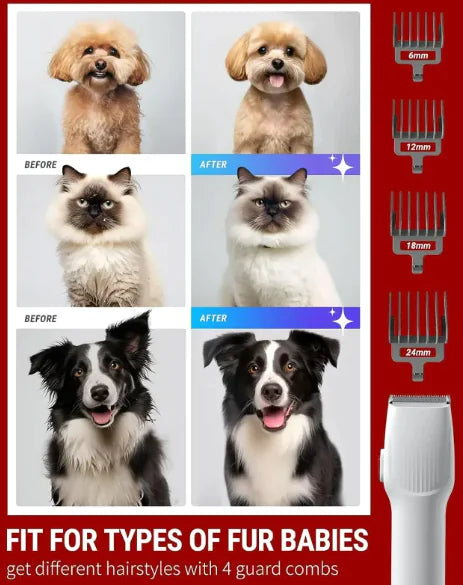 Pet Hair Vacuum Grooming Kit