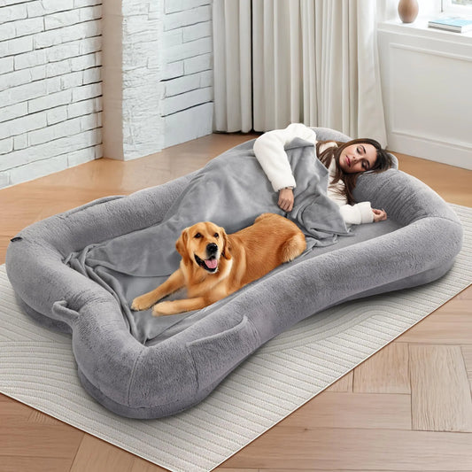Faux Fur Dog Bed