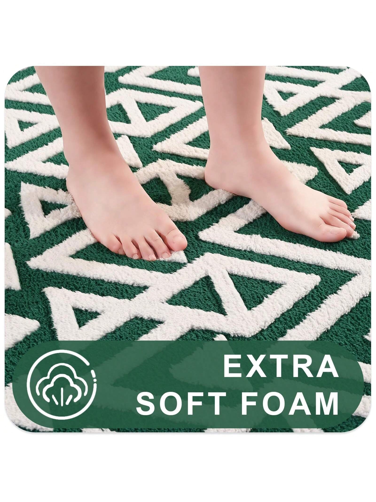 Ultra Soft Shaggy Rugs Memory Foam Bedroom Carpet, Plush Geometric Textured Area Rugs for Living Room Couch Dorm Decor