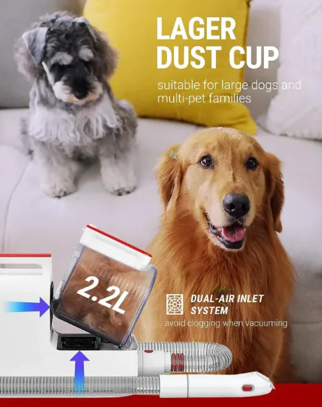 Pet Hair Vacuum Grooming Kit