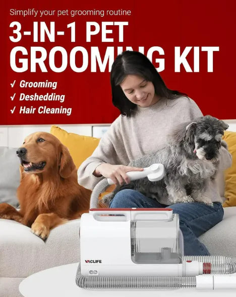 Pet Hair Vacuum Grooming Kit